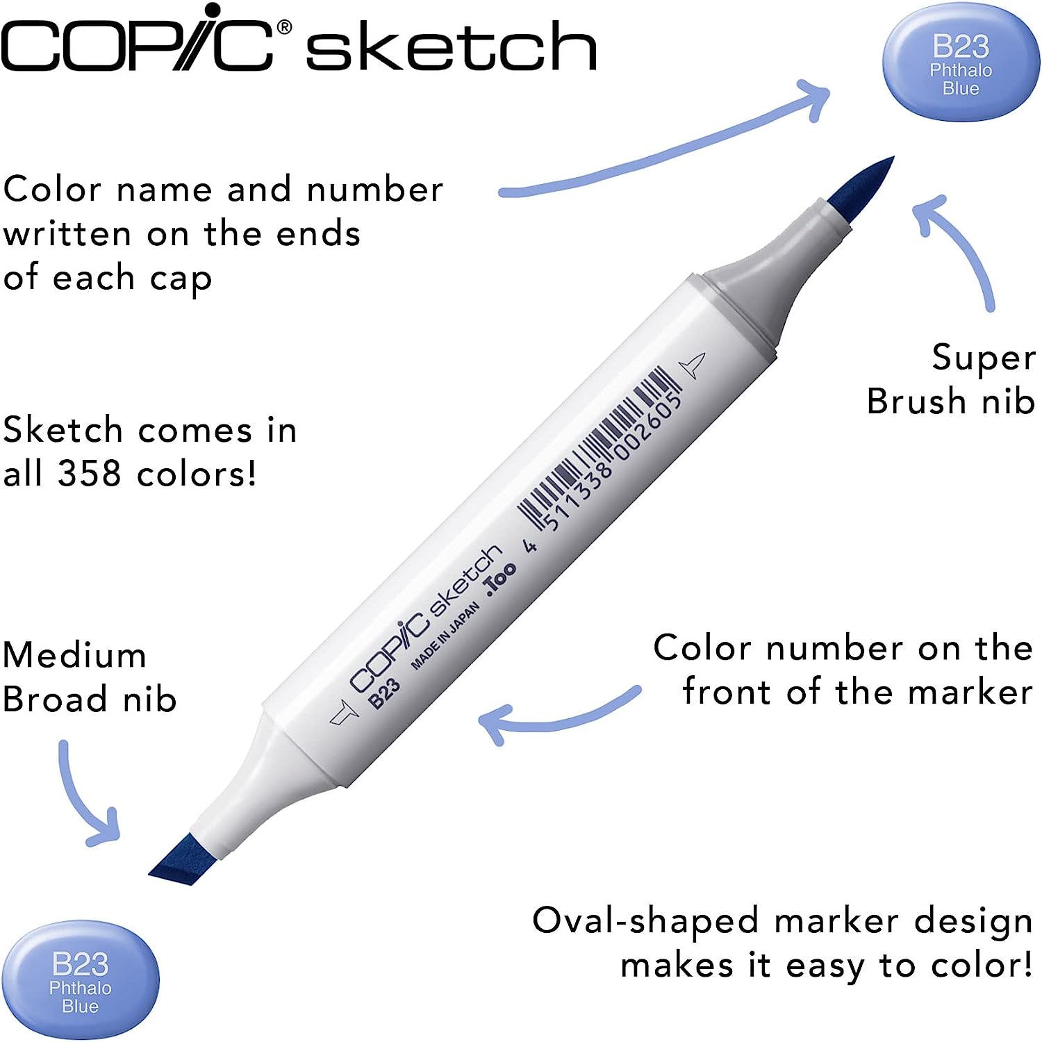 Copic Alcohol Sketch Marker, 72, Set B Count - Image 5